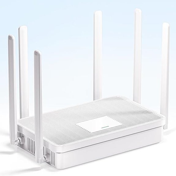 AX3000 WiFi 6 Router with 6 Antennas and VPN