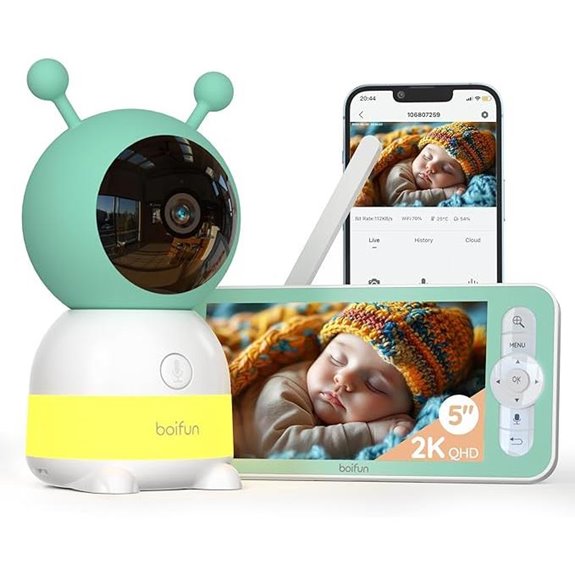 BOIFUN 2K WiFi Baby Monitor with Night Light
