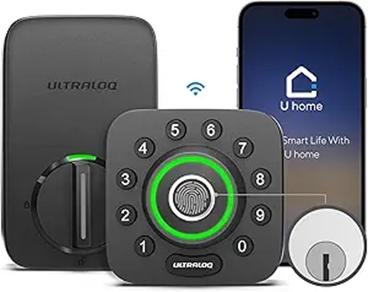 ULTRALOQ U-Bolt Pro WiFi Smart Lock with Keypad