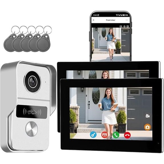Wired Video Doorbell Intercom System with Camera