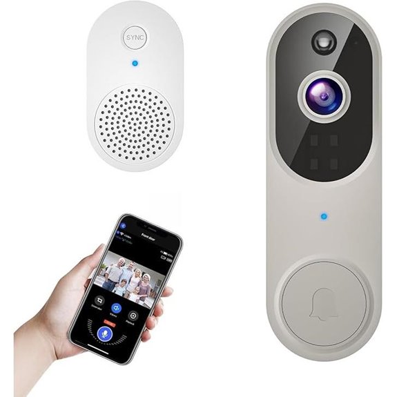Wireless 1080p Video Doorbell with AI Detection