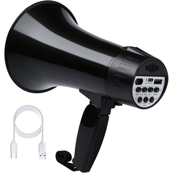 Rechargeable 20W Megaphone with Siren Recording Bluetooth