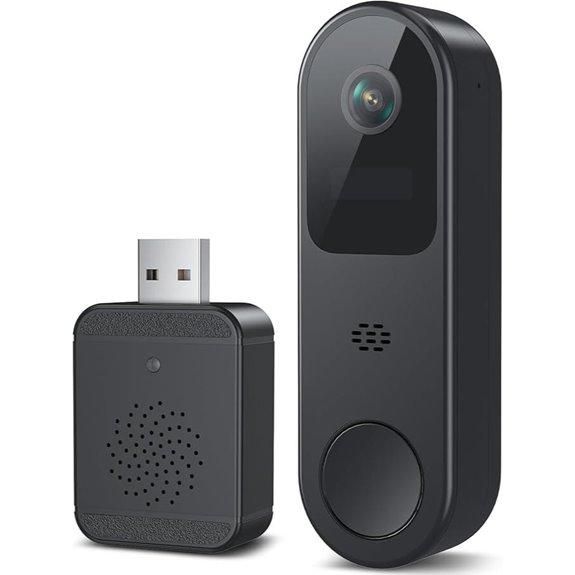2K HD Wireless Video Doorbell with AI Detection