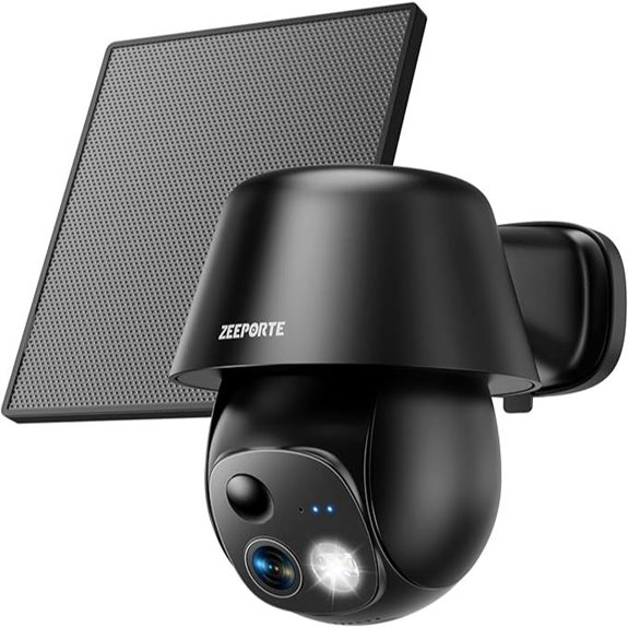 Wireless Solar Security Cameras with 2K Pan/Tilt