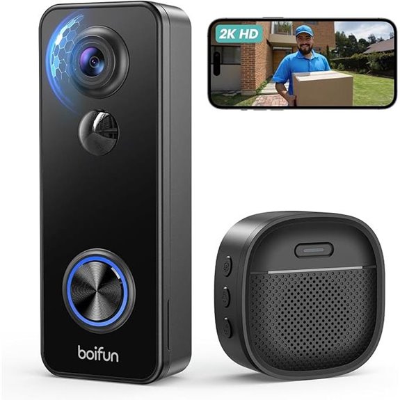 BOIFUN Wireless Doorbell Camera with AI and Night Vision