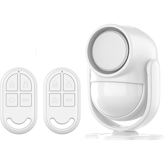 Wireless Security Alarm System with Remote and Motion Sensor