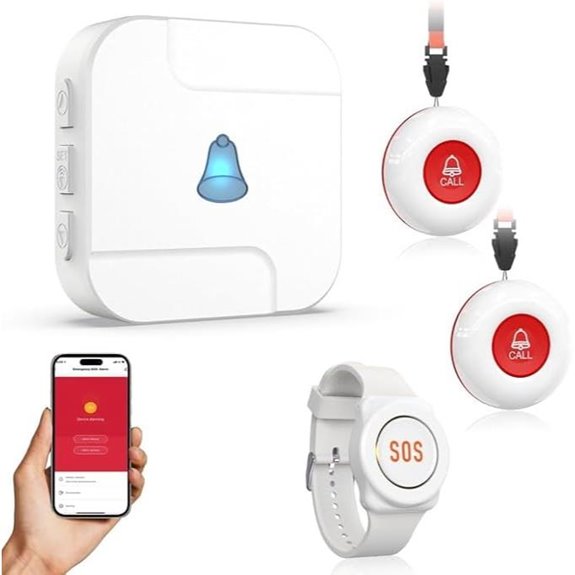 WiFi Caregiver Pager System with Emergency Button