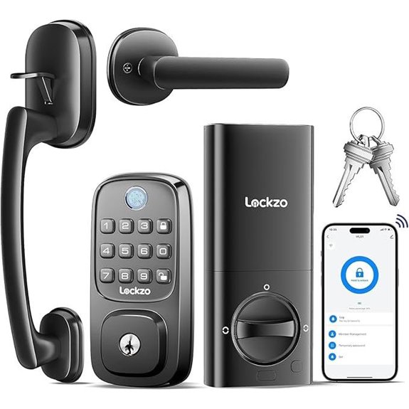 Smart WiFi Keyless Door Lock with Handle