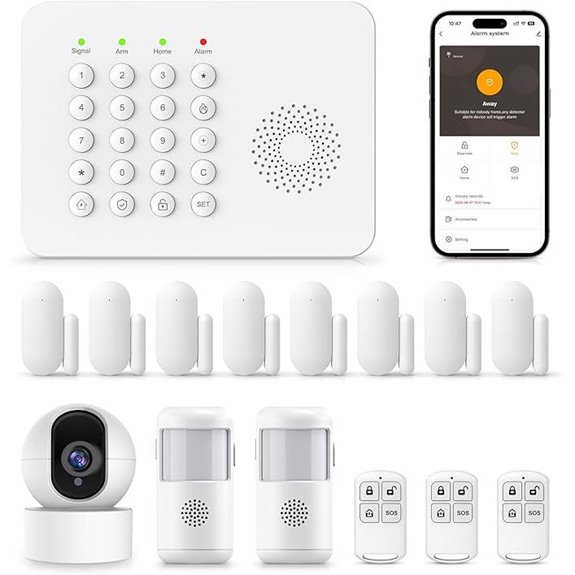 PGST Wireless Home Security System with Sensors and Camera