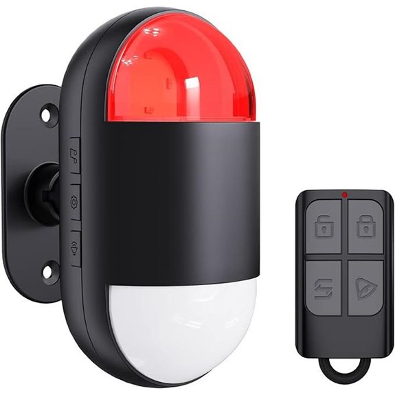 Wireless Motion Sensor Alarm with Siren and Remote