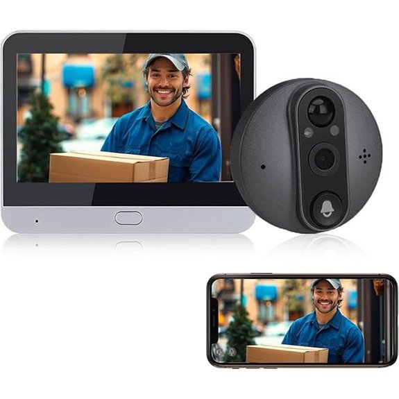 WiFi Peephole Camera with 4.3 LCD Screen