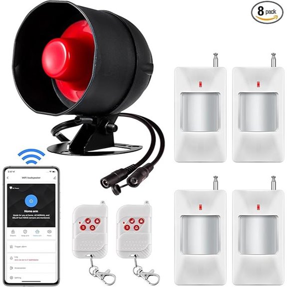 WiFi Home Security System with Motion & Alarm