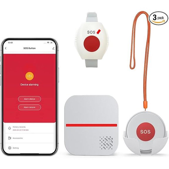 WiFi Senior Caregiver Alert System with Call Buttons