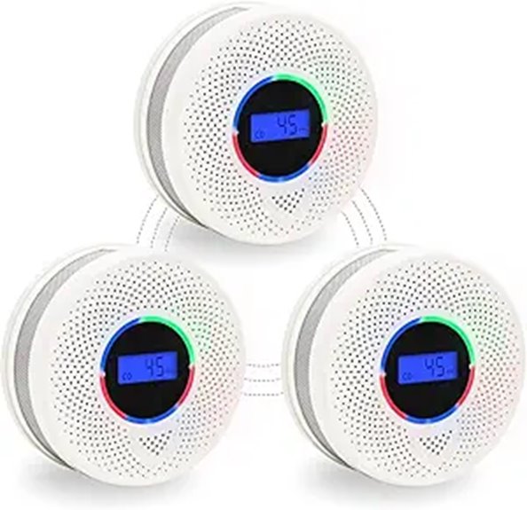 Smart Interlinked Smoke and CO Detectors (3 Pack)