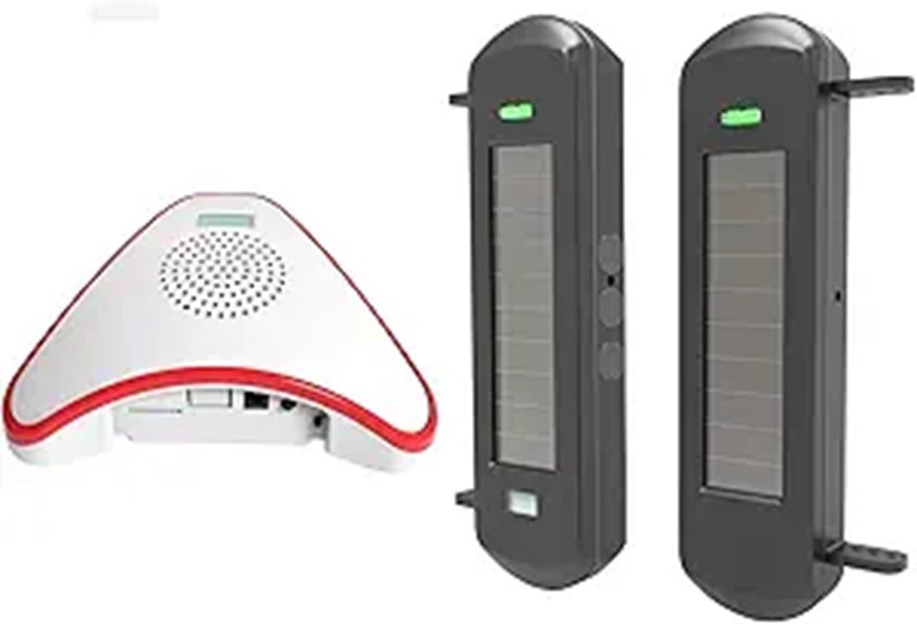 HTZSAFE Solar Wireless Driveway Alarm System