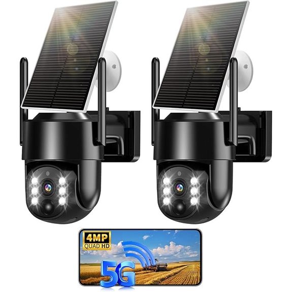Wireless Solar Security Cameras with Night Vision