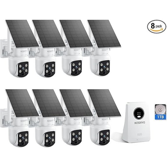 Wireless Solar Security Camera Kit with 4MP Night Vision