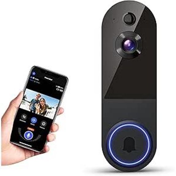 Wireless Wi-Fi Video Doorbell with Night Vision and Audio