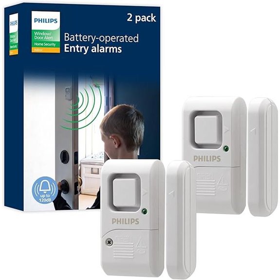 Philips 2-Pack Wireless Window & Door Alarm System