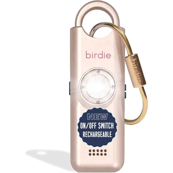 She’s Birdie 3.0 Women's Safety Alarm in Metallic Pink