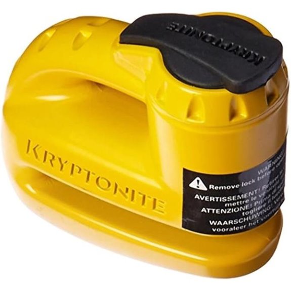 Kryptonite 000884 Keeper 5s Yellow Disc Lock