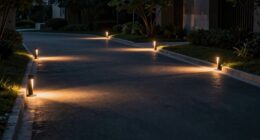 nighttime driveway lighting