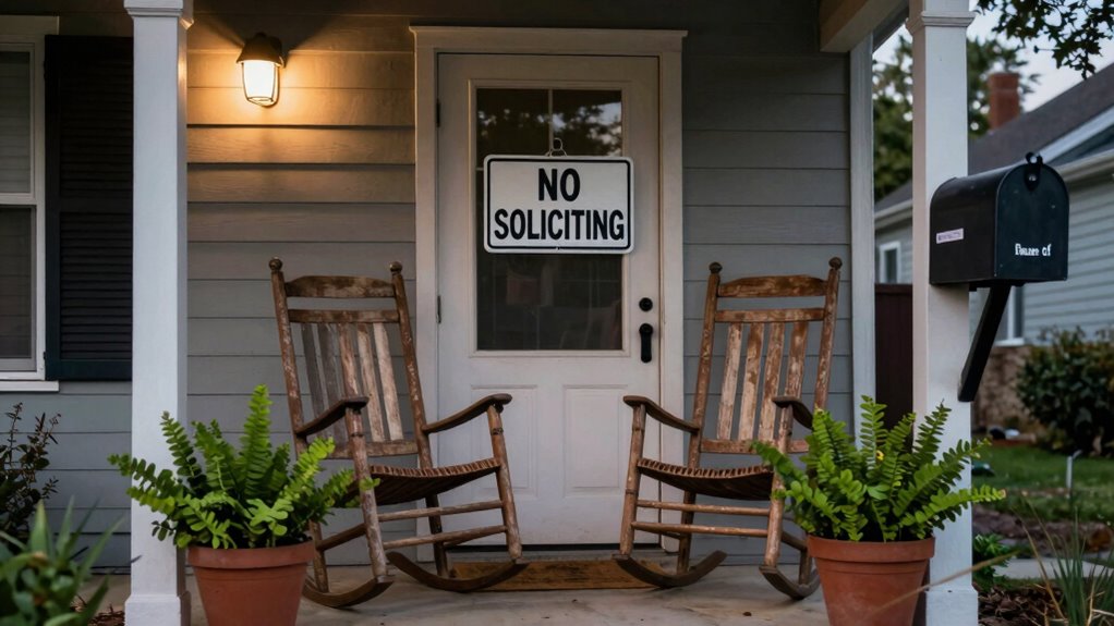 porch clutter deters burglars