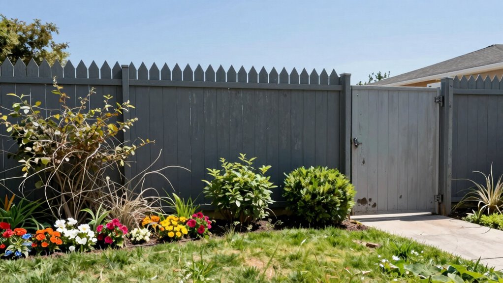 secure well maintained front yard