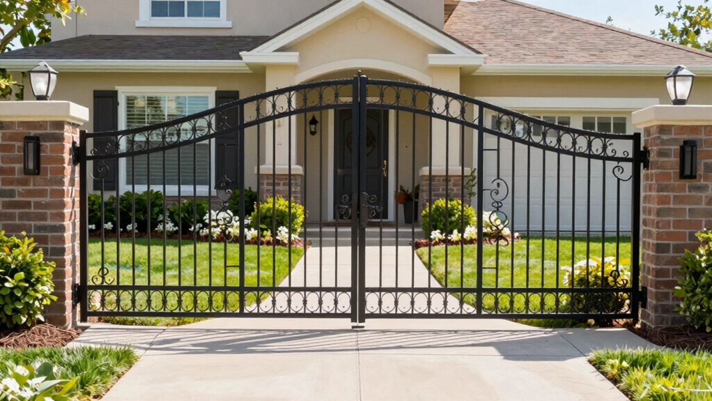 unwelcoming front yard design