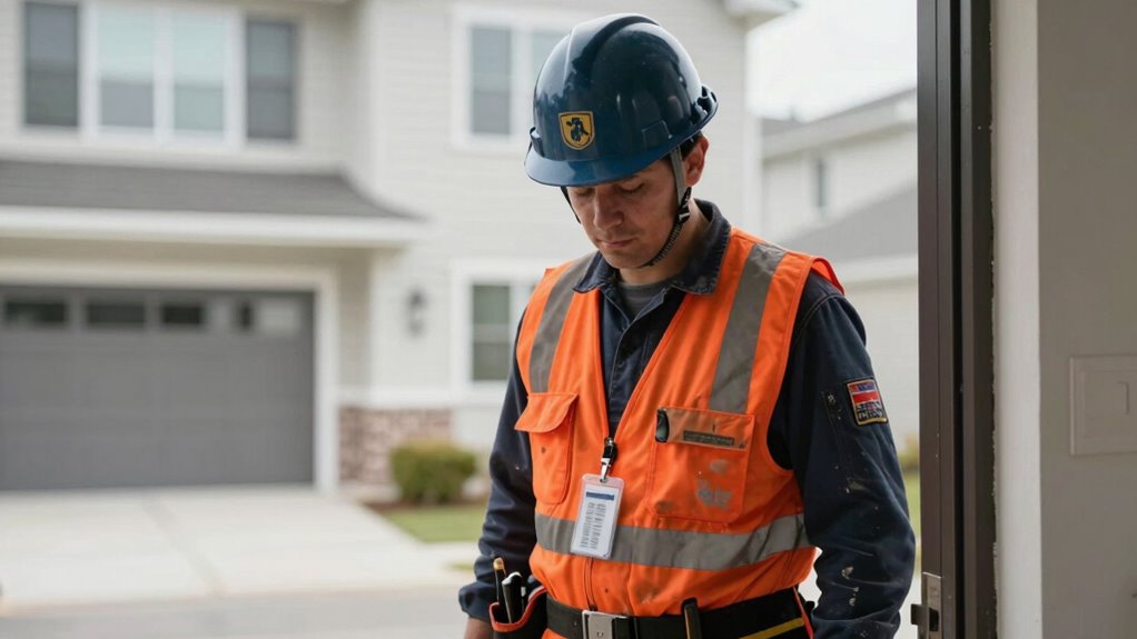 verify worker identification and uniform