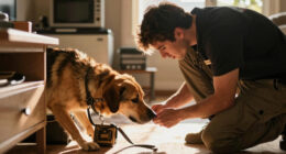 Detection dog detects cleverly hidden illegal goods